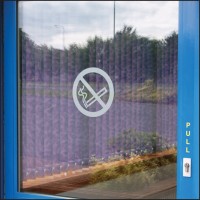No Smoking Symbol - Frosted Vinyl No Smoking Symbol - Frosted Vinyl