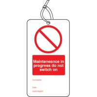 Maintenance in Progress - Double Sided Tags (Pack of 10) - TESTTTTT!!!!! Maintenance in Progress - Double Sided Tags (Pack of 10) - TESTTTTT!!!!!