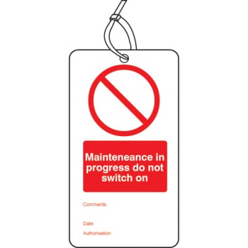 Maintenance in Progress - Double Sided Tags (Pack of 10) - TESTTTTT!!!!! 