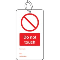 Do Not Touch - Double Sided Tags (Pack of 10) - TESTTTTT!!!!! Do Not Touch - Double Sided Tags (Pack of 10) - TESTTTTT!!!!!