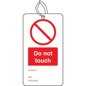 Do Not Touch - Double Sided Tags (Pack of 10) - TESTTTTT!!!!! 