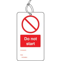 Do Not Start - Double Sided Tags (Pack of 10) - TESTTTTT!!!!! Do Not Start - Double Sided Tags (Pack of 10) - TESTTTTT!!!!!