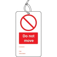 Do Not Move - Double Sided Tags (Pack of 10) - TESTTTTT!!!!! Do Not Move - Double Sided Tags (Pack of 10) - TESTTTTT!!!!!