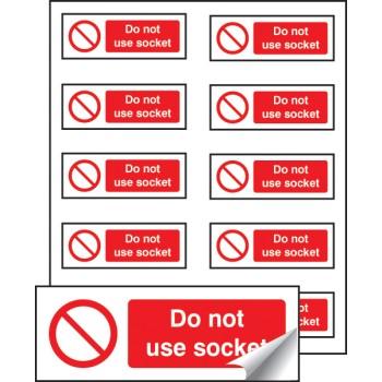 Do Not Use Socket Labels (Sheet of 10) - TESTTTTT!!!!! 