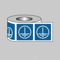 Earth Labels - Blue Earth Labels - Blue
