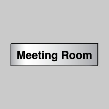 Meeting Room - Engraved - Aluminium / Brass Effect Meeting Room - Engraved - Aluminium / Brass Effect