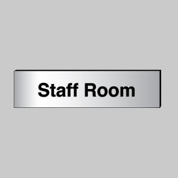 Staff Room - Engraved - Aluminium / Brass Effect Staff Room - Engraved - Aluminium / Brass Effect