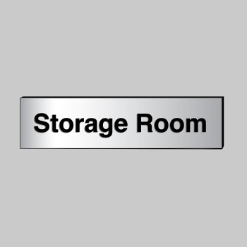 Storage Room - Engraved - Aluminium / Brass Effect