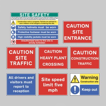 Construction Sign Pack (8 Signs) Construction Sign Pack (8 Signs)