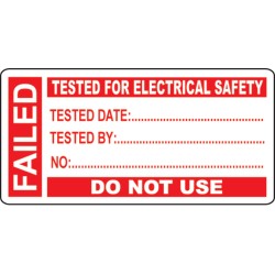 Failed - PAT Test Write On Labels (Roll of 250) - TESTTTTT!!!!! 