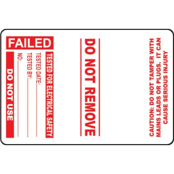 Failed - PAT Test Cable Wrap Labels (Roll of 100) - TESTTTTT!!!!! Failed - PAT Test Cable Wrap Labels (Roll of 100) - TESTTTTT!!!!!