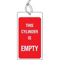 This Cylinder Is Empty - Safety Tag (Pack of 10) - TESTTTTT!!!!! This Cylinder Is Empty - Safety Tag (Pack of 10) - TESTTTTT!!!!!