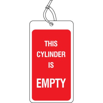 This Cylinder Is Empty - Safety Tag (Pack of 10) - TESTTTTT!!!!! 