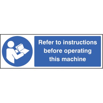 Refer to Instructions Before Operating this Machine Refer to Instructions Before Operating this Machine