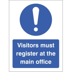 Visitors Must Register At the Main Office Visitors Must Register At the Main Office