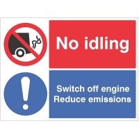 No idling - Switch off Engine Reduce Emissions No idling - Switch off Engine Reduce Emissions