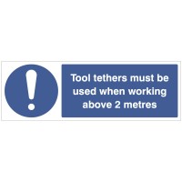 Tool Tethers must be used when Working Tool Tethers must be used when Working