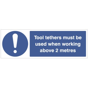 Tool Tethers must be used when Working Tool Tethers must be used when Working