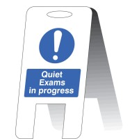 Quiet Exams in Progress - Lightweight Self Standing Sign - TESTTTTT!!!!! Quiet Exams in Progress - Lightweight Self Standing Sign - TESTTTTT!!!!!