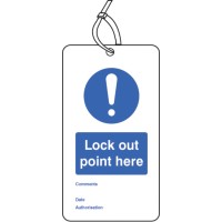 Lockout Tag - Lock Out Point Here - 80 x 150mm (Pack of 10) - TESTTTTT!!!!! Lockout Tag - Lock Out Point Here - 80 x 150mm (Pack of 10) - TESTTTTT!!!!!