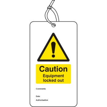 Lockout Tag - Caution - Equipment Locked Out (Pack of 10) - TESTTTTT!!!!! Lockout Tag - Caution - Equipment Locked Out (Pack of 10) - TESTTTTT!!!!!
