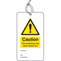 Lockout Tag - Caution - this Machinery Has Been Locked Out (Pack of 10) - TESTTTTT!!!!! Lockout Tag - Caution - this Machinery Has Been Locked Out (Pack of 10) - TESTTTTT!!!!!