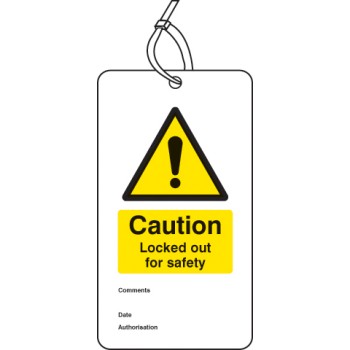 Lockout Tag - Caution - Locked Out for Safety (Pack of 10) - TESTTTTT!!!!! Lockout Tag - Caution - Locked Out for Safety (Pack of 10) - TESTTTTT!!!!!