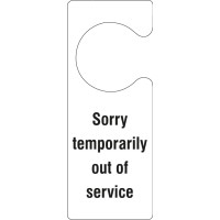 Sorry Temporarily Out of Service - Door Hanger - TESTTTTT!!!!! Sorry Temporarily Out of Service - Door Hanger - TESTTTTT!!!!!