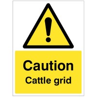 Caution - Cattle Grid Caution - Cattle Grid