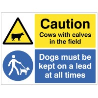 Warning - Cows with Calves in Field - Dogs must be Kept on a Lead Warning - Cows with Calves in Field - Dogs must be Kept on a Lead