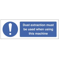 Dust Extraction must be used when using this Machine Dust Extraction must be used when using this Machine