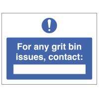 For Any Grit Bin Issues, Contact: For Any Grit Bin Issues, Contact: