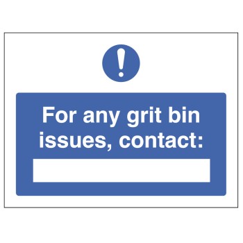 For Any Grit Bin Issues, Contact: For Any Grit Bin Issues, Contact: