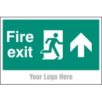 Fire Exit - Arrow Up / Straight On - Add a Logo - Site Saver - TESTTTTT!!!!! 