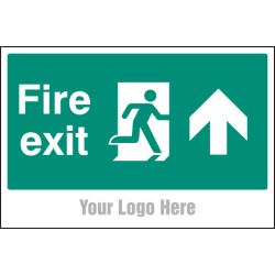 Fire Exit - Arrow Up / Straight On - Add a Logo - Site Saver - TESTTTTT!!!!! 