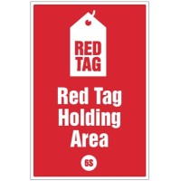 Red tag Holding Area - Poster Red tag Holding Area - Poster