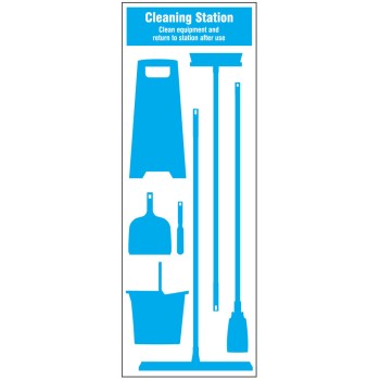 Cleaning Station Shadow Board (7 piece) Cleaning Station Shadow Board (7 piece)