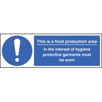 Food Production Area PPE Garments Must be Worn - TESTTTTT!!!!! 