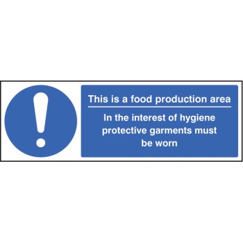 Food Production Area PPE Garments Must be Worn - TESTTTTT!!!!! 