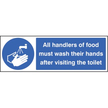 Handlers of Food Must Wash Hands After Toilet - TESTTTTT!!!!! 