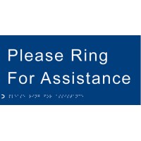 Braille - Please Ring for Assistance - TESTTTTT!!!!! 