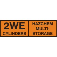 2WE Multi Cylinder Storage Placard Aluminium - Retro-Reflective - TESTTTTT!!!!! 2WE Multi Cylinder Storage Placard Aluminium - Retro-Reflective - TESTTTTT!!!!!