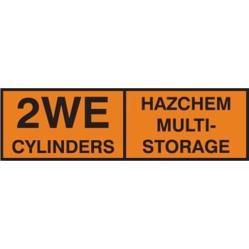 2WE Multi Cylinder Storage Placard Aluminium - Retro-Reflective - TESTTTTT!!!!! 2WE Multi Cylinder Storage Placard Aluminium - Retro-Reflective - TESTTTTT!!!!!