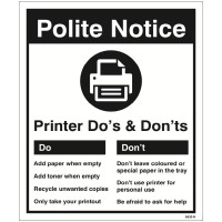Printer - Do's & Don'ts Printer - Do's & Don'ts