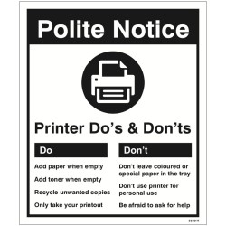 Printer - Do's & Don'ts Printer - Do's & Don'ts