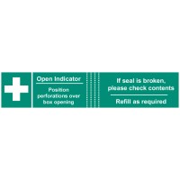First Aid Box Tamper Labels (Pack of 50) - TESTTTTT!!!!! 