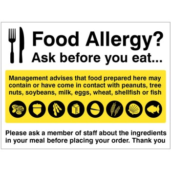Food Allergy Notice - TESTTTTT!!!!! Food Allergy Notice - TESTTTTT!!!!!