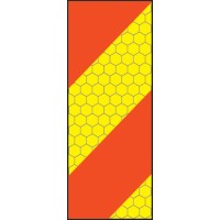 ECE70 Vehicle Marking Plate - Left Hand Vertical Chevron - TESTTTTT!!!!! ECE70 Vehicle Marking Plate - Left Hand Vertical Chevron - TESTTTTT!!!!!