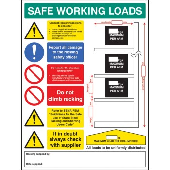 SWL Cantilever Racking Sign - TESTTTTT!!!!! 