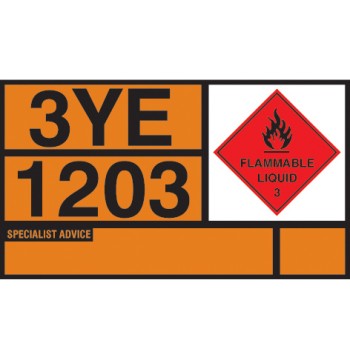 Petrol / Benzine - Self Adhesive Vinyl Hazchem Placard - TESTTTTT!!!!! Petrol / Benzine - Self Adhesive Vinyl Hazchem Placard - TESTTTTT!!!!!